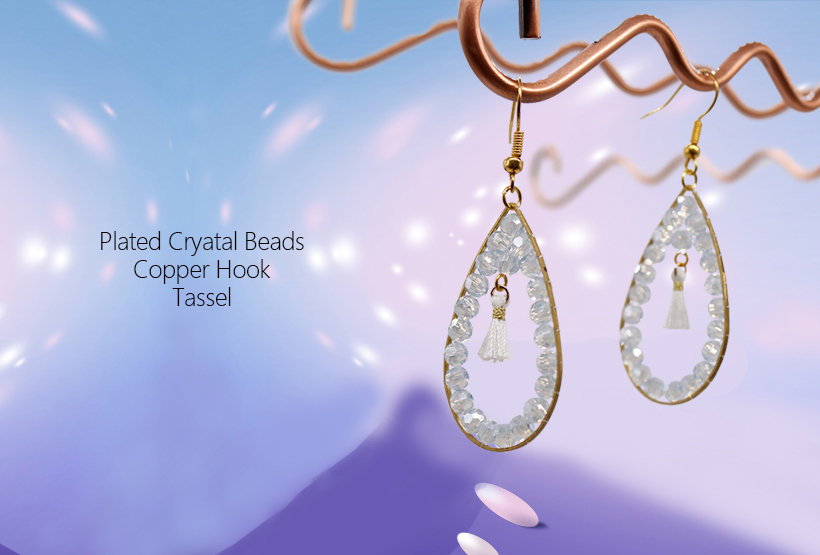 Wholesale Jewelry Handmade Boutique Crystal Beads Earring