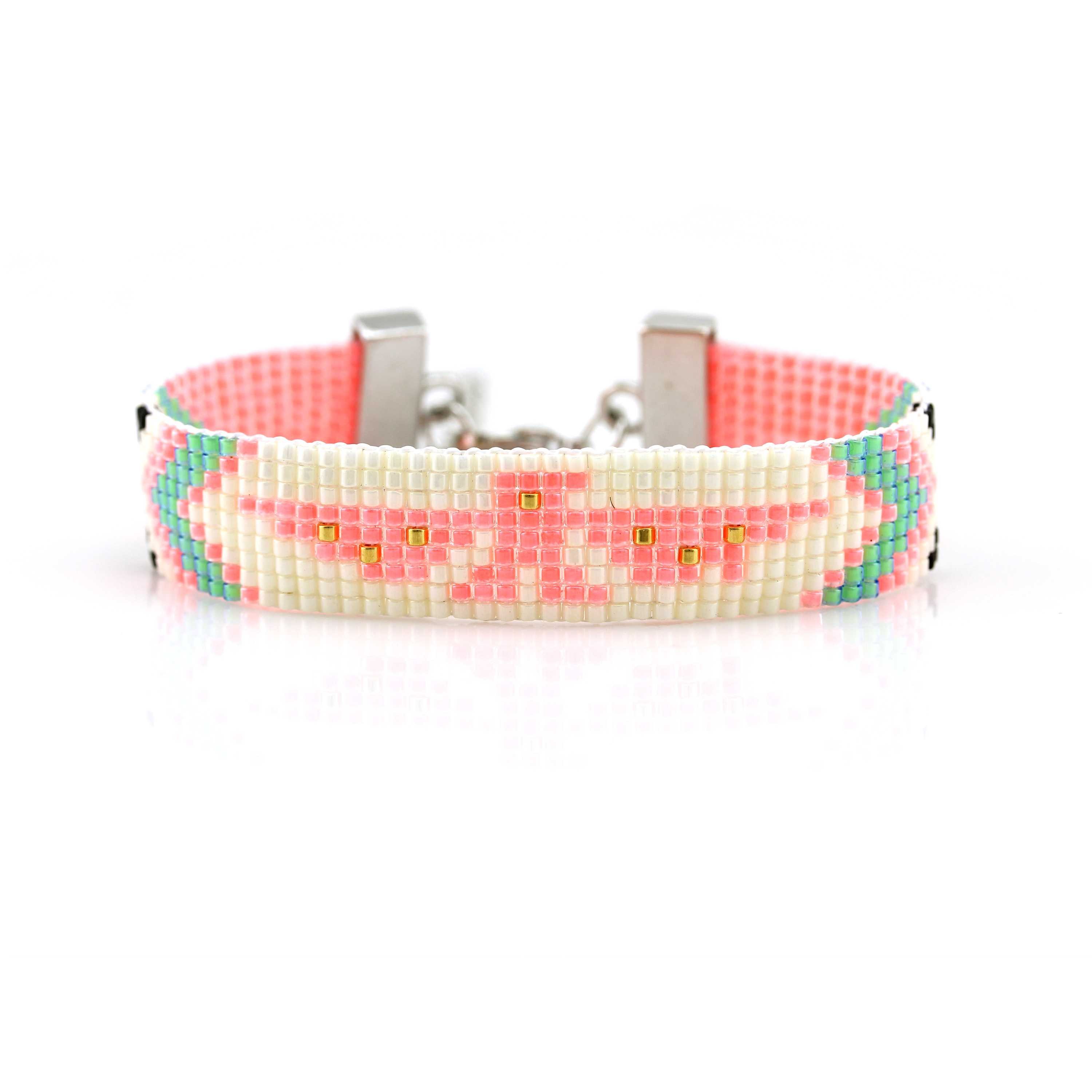 Miyuki Seed Beads Handmade Bracelet with Lobster Clasp
