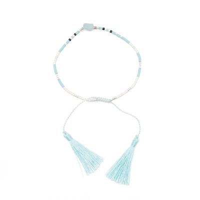 Miyuki Seed Beads Simple Design Handmade Bracelet with Tassel