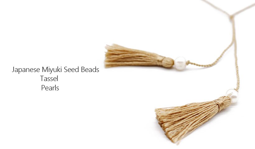Miyuki Seed Beads Necklace with Tassel