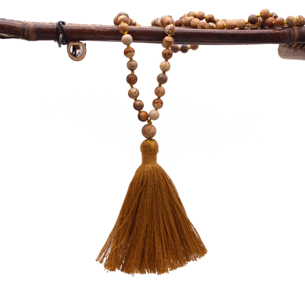 TTT Jewelry 6 mm Natural Stone Beads Mala Handmade Necklace Mala Necklace image21