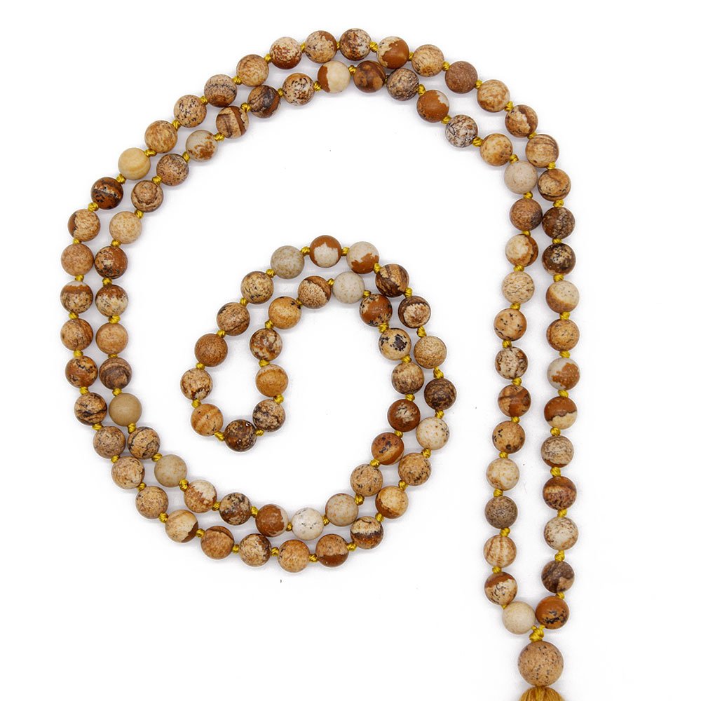 TTT Jewelry 6 mm Natural Stone Beads Mala Handmade Necklace Mala Necklace image21