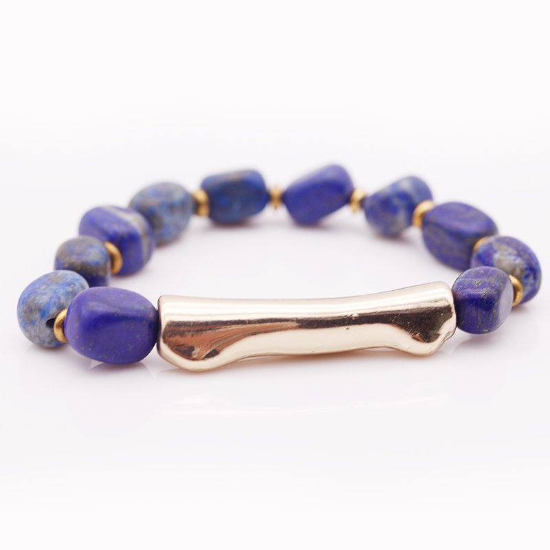 Handmade Natural Stone Lapis lazuli Bracelet For Women