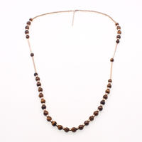 Handmade Gold Plated Accessories Tiger Eye Beads Necklace