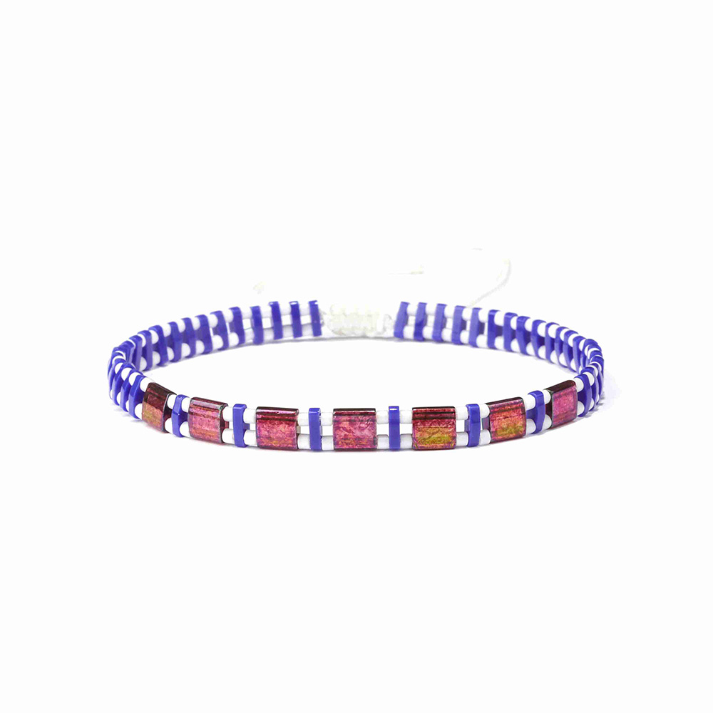 Wholesale Top Quality Woven Knot Cotton Tila Bead Bracelet Women Jewelry