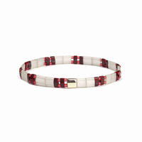 OEM ODM Manufacturer Handmade Lady Jewelry Translucent Red Color Miyuki Bead Bracelet