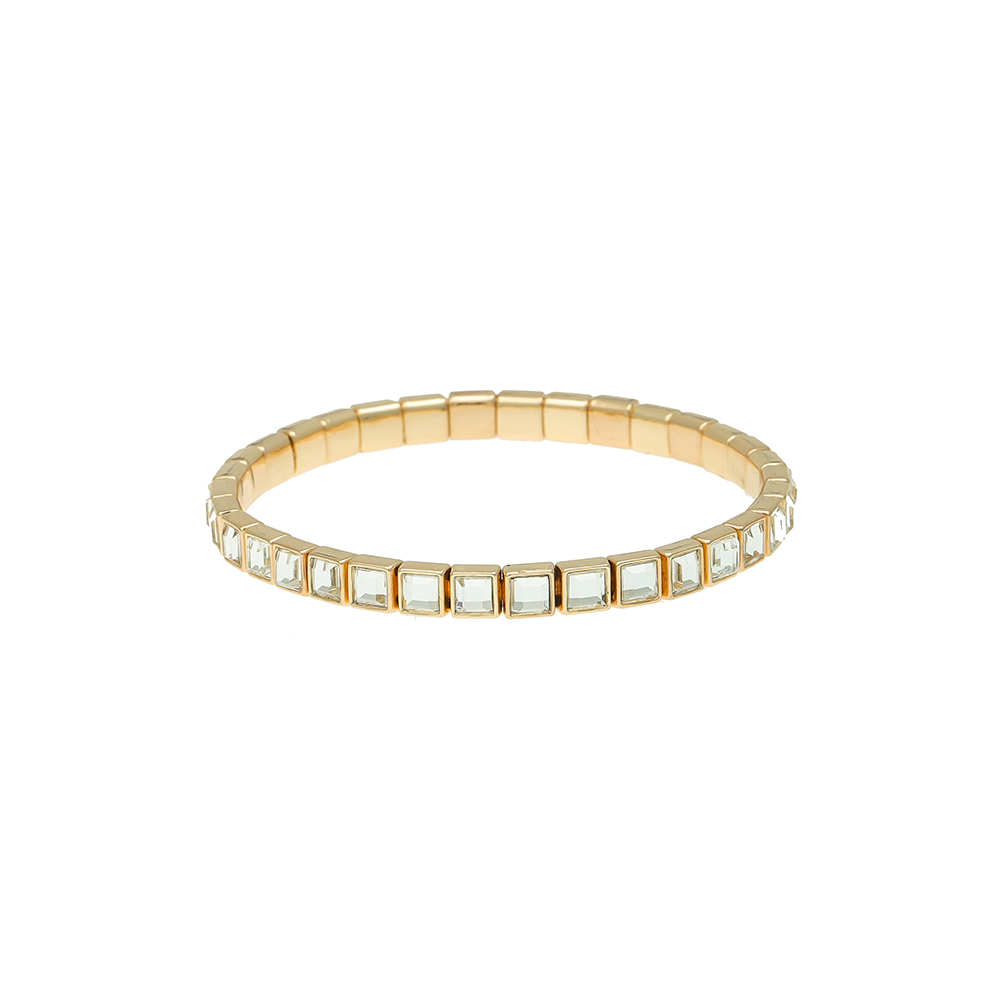 Women Jewelry Square / Diamond / Oval Shaped Wholesale Bracelet Gold / Silver Plated
