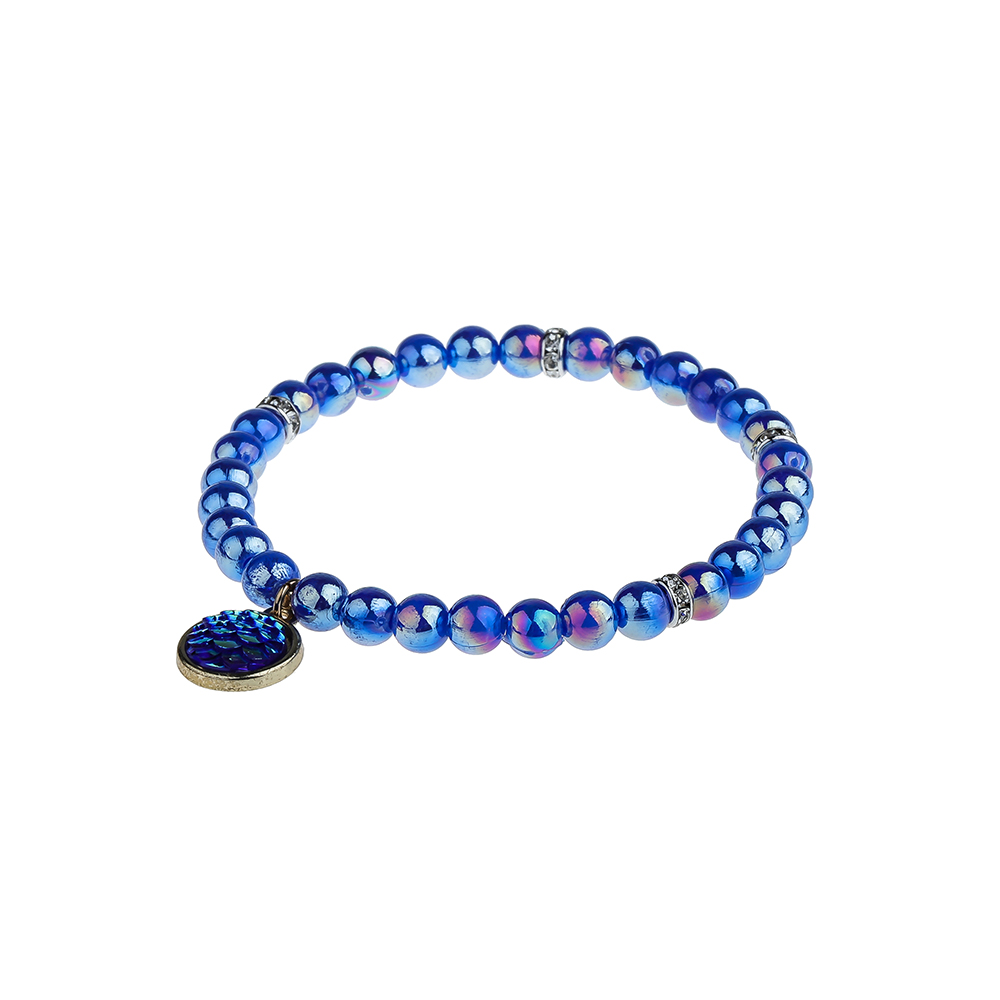 Charming Friendship Dazzle Bright Color Plastic Beads Wholesale Bracelet Women Jewelry
