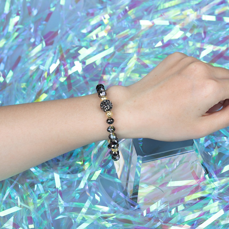 Friendship Bracelet Colorful Dazzle Shine Crystal Beads Wholesale Women Jewelry
