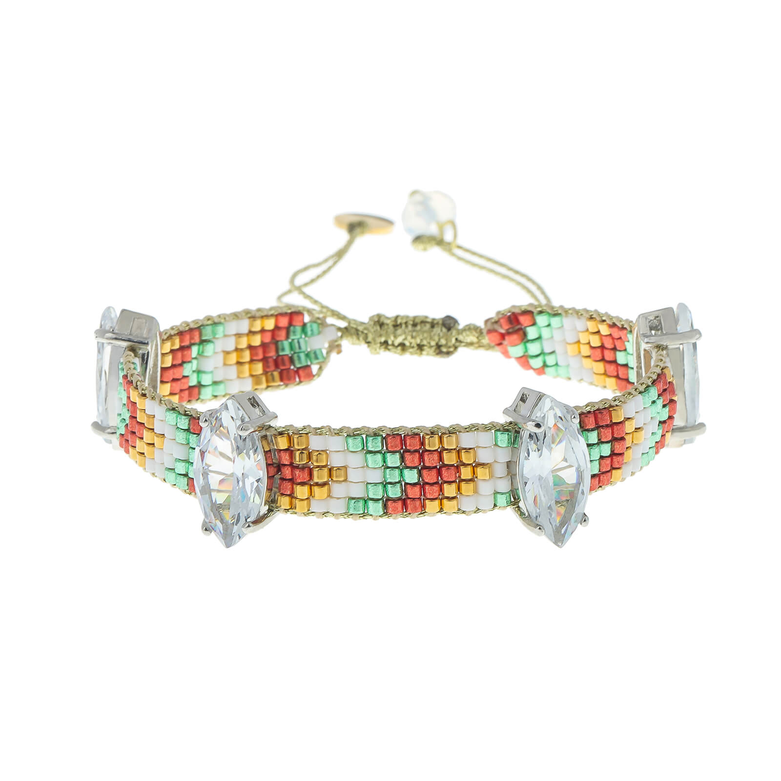Horse eye Miyuki delica bead bracelet for women