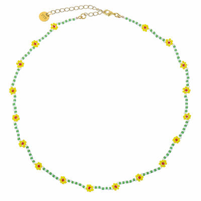 Daisy Miyuki bead necklace